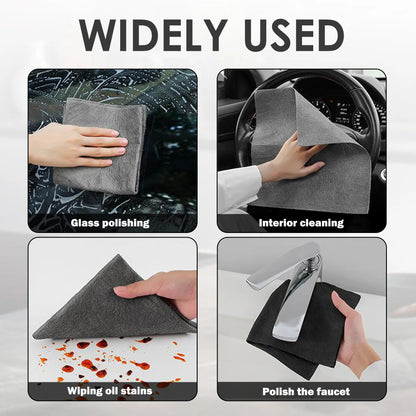 10 Counts Magic Cleaning Cloth, Reuseable Thickened Streak Free Magic Cleaning Wipes, Microfiber Cleaning Cloths for Windows Glass Car