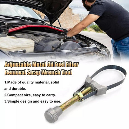 NEW Auto Car Diameter Adjustable Oil Filter Removal Strap Wrench Tool,Car Oil Filter Wrench.